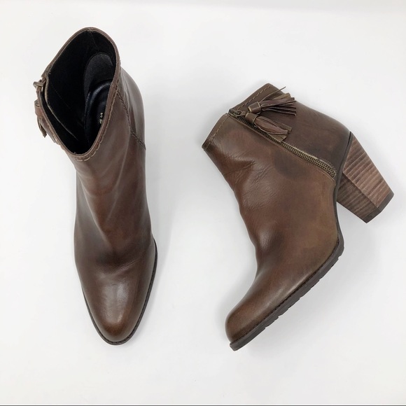 Stuart Weitzman Shoes - [Stuart Weitzman] Stacked Heel Tassel Ankle Boots